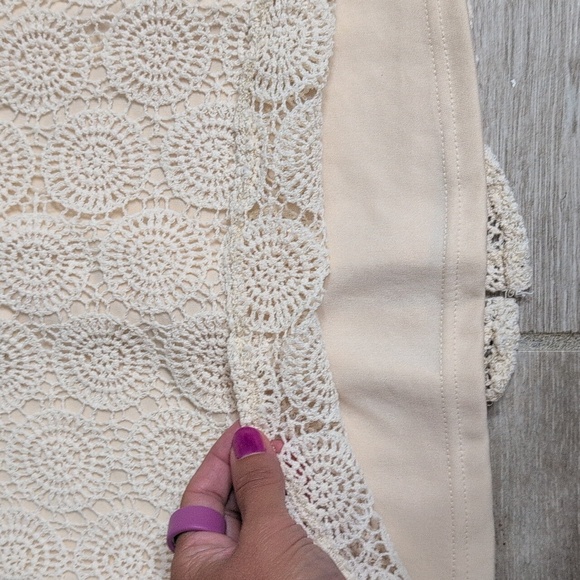 Solitaire Embroided Cream Bell Sleeve Blouse | Embroidered Long Sleeve Top - Picture 9 of 12